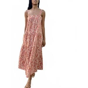 NEW ALL THE WILD ROSES arabella sundress in sunset rose